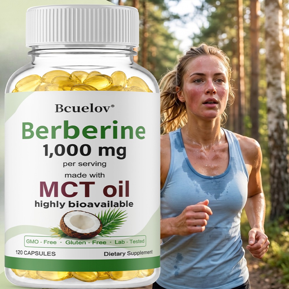 Berberine Hcl Capsule - Berberine 1000mg with MCT Oil, 120