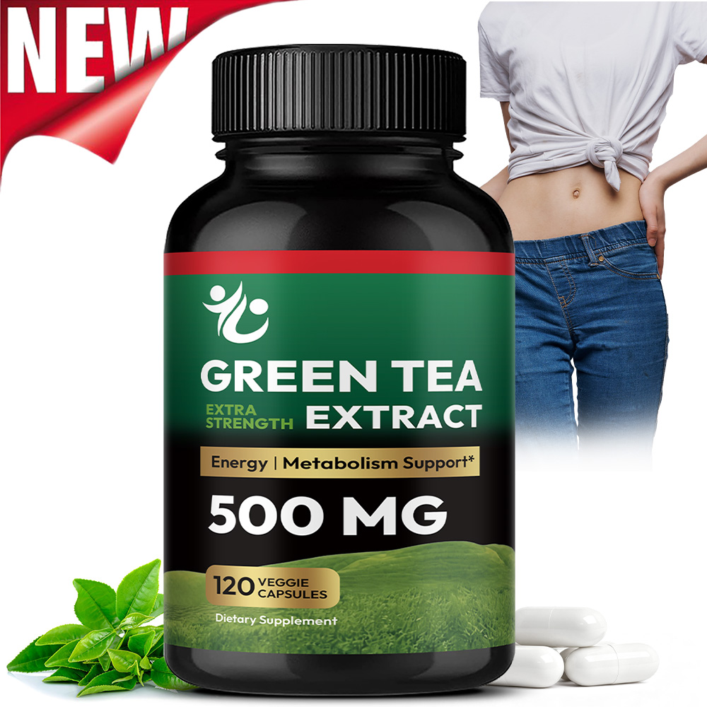 Green Tea Extract Fat - Green Tea Capsules - Boosts Metabolism,
