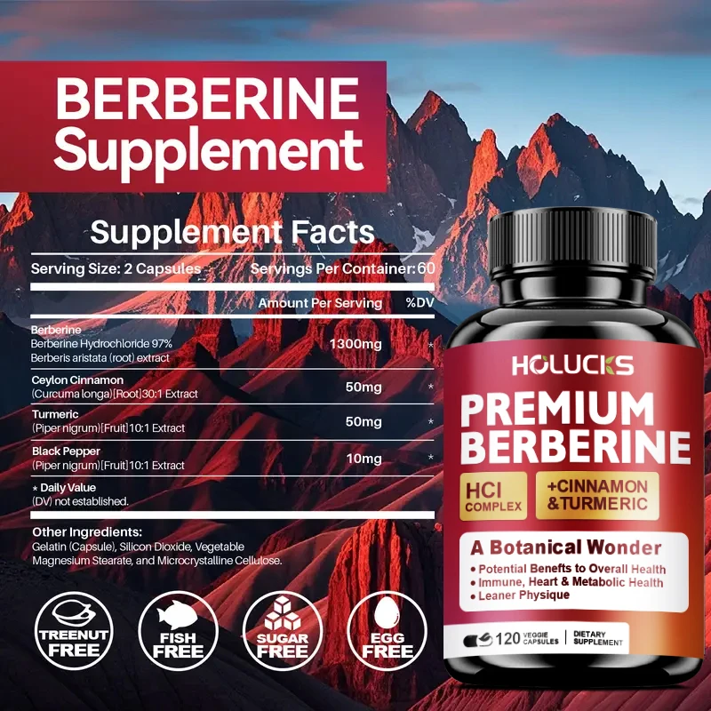 Holucks Premium Berberine HCl  - Berberine Hcl Capsule recension och pris