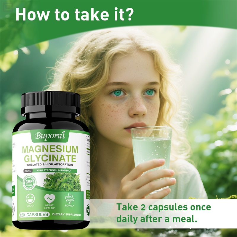 Magnesium Glycinate - Helps wi - Magnesium Glycinate Capsule recension och pris