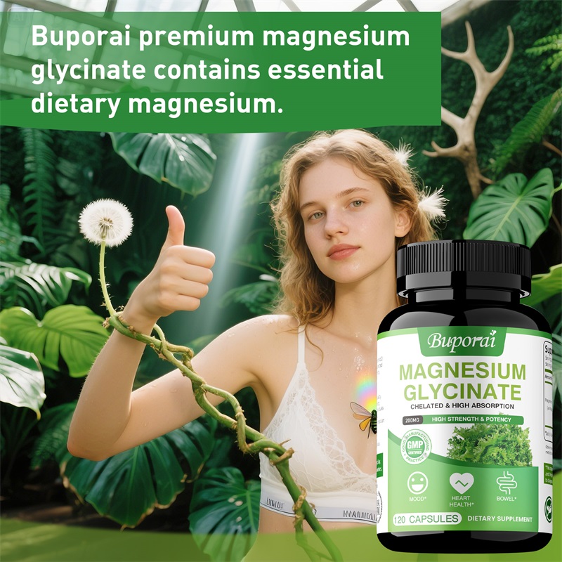 Magnesium Glycinate - Helps wi - Magnesium Glycinate Capsule recension och pris