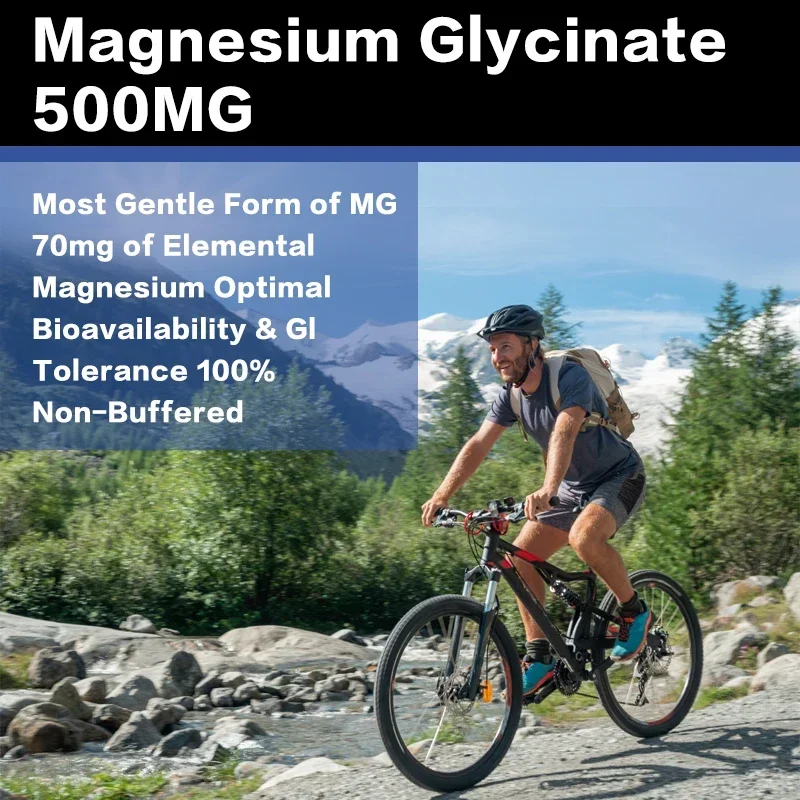 Magnesium Glycinate 500mg - Hi - Magnesium Glycinate Capsule recension och pris