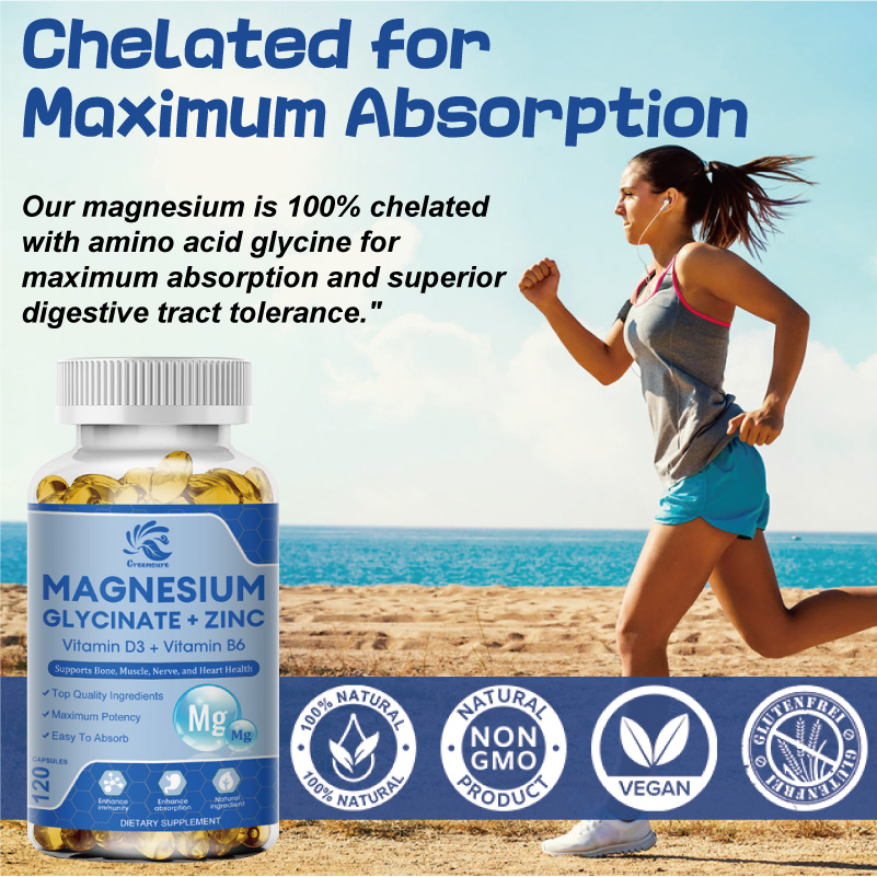 Magnesium Glycinate & Zinc 500 - Magnesium Glycinate Capsule recension och pris