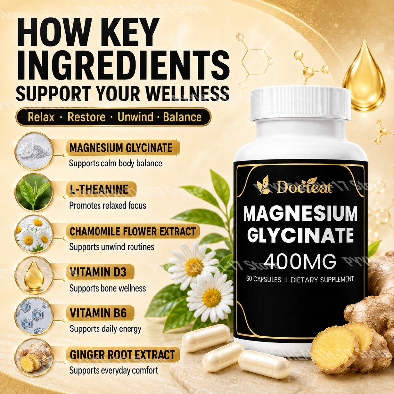 Docteat Magnesium Glycinate 40 - Magnesium Glycinate Capsule recension och pris