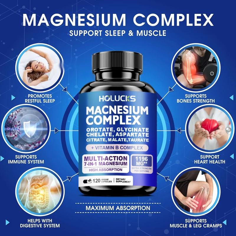 Magnesium Complex 1000mg Suppl - Magnesium Glycinate Capsule recension och pris