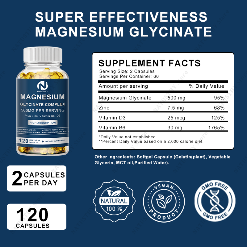 Magnesium Glycinate Capsules w - Magnesium Glycinate Capsule recension och pris